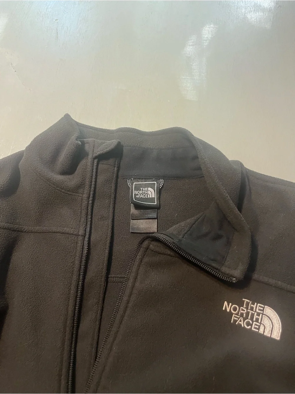 The North Face WindWall Black Full Zip Fleece Jacket Mens Small, Women Medium